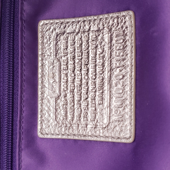 VINTAGE COACH gold and cream handbag - Picture 7 of 7